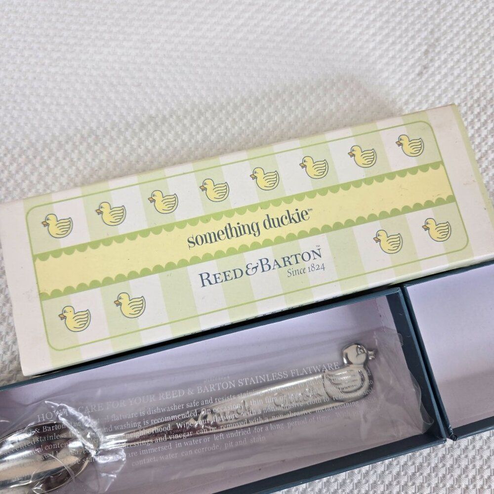 Reed & Barton Something Duckie Infant Feeding Spoon Stainless Steel New